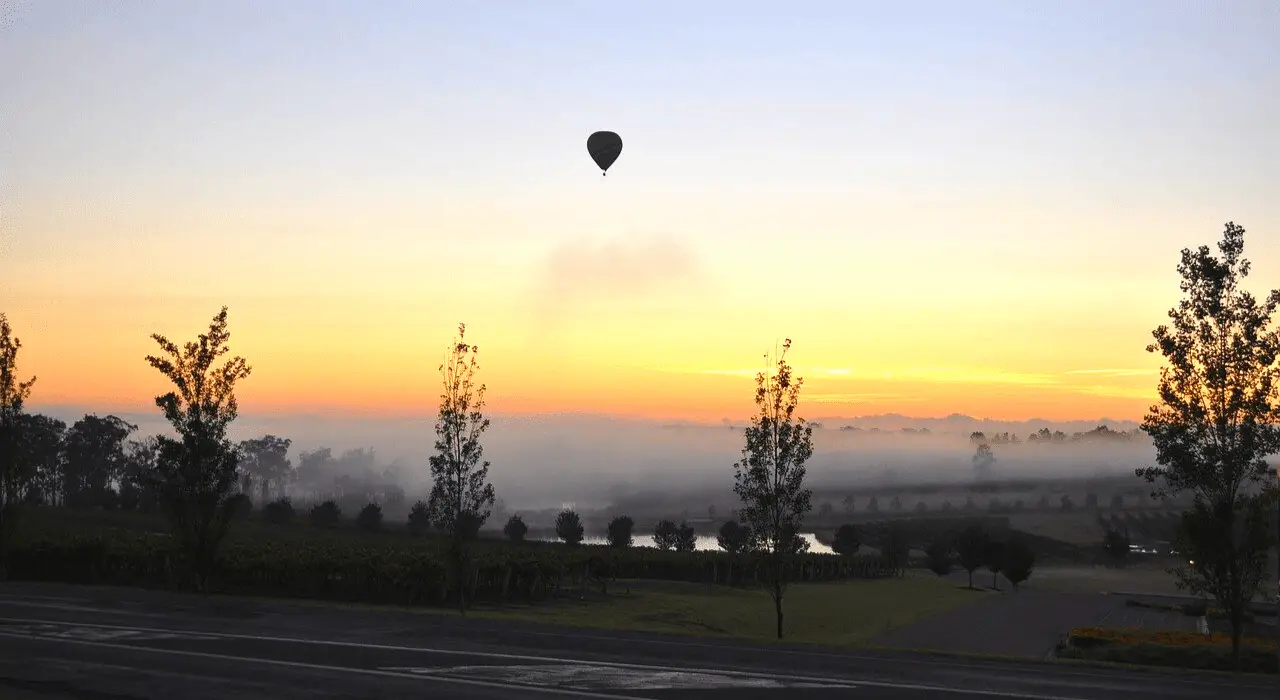 Hunter valley Hot air balloon sunrise