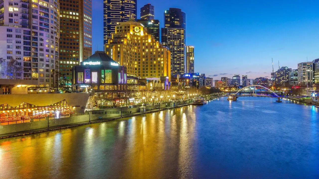 melbourne australia night view