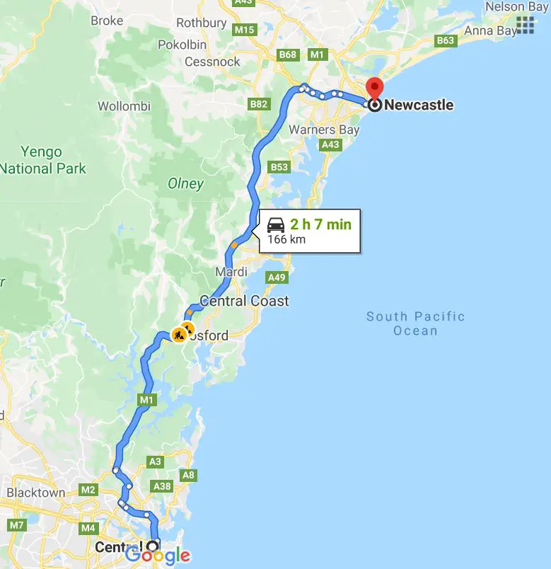 newcastle map nsw towns        <h3 class=