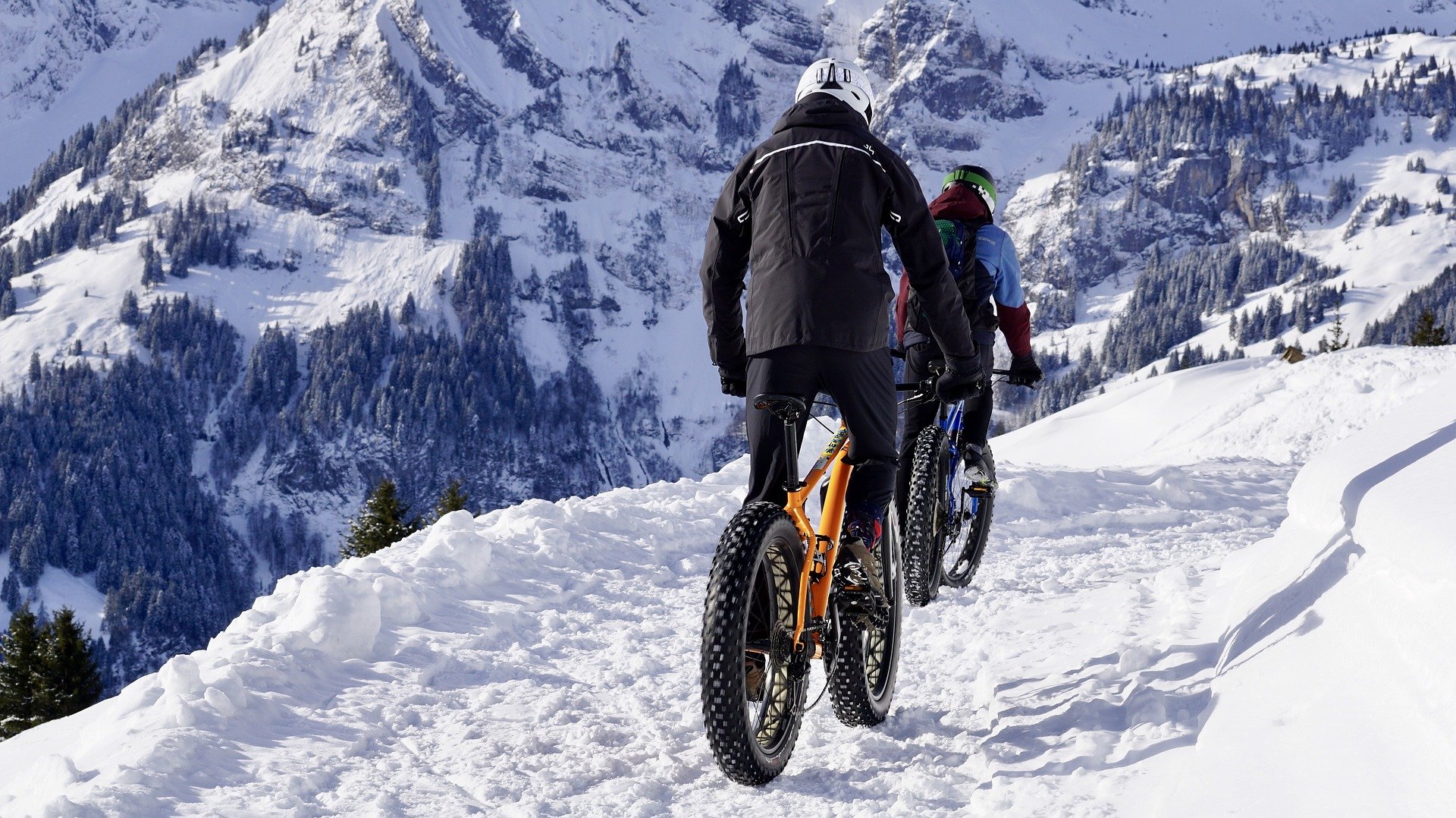 Bike Ride in Snow