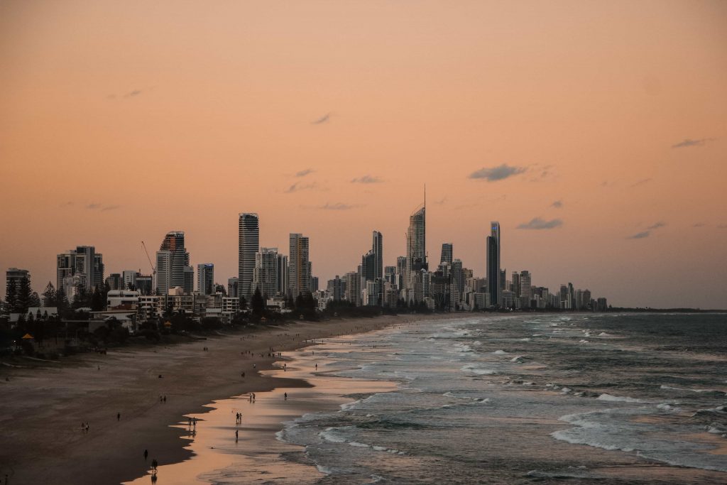 Gold Coast Beach with Building View